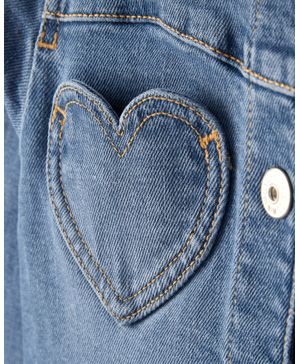 Chamarra De Mezclilla Con Corazones En  Azul Oshkosh B'Gosh
