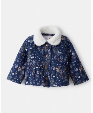 Chamarra De Moda De Franela Floral Navideña Oshkosh B'Gosh