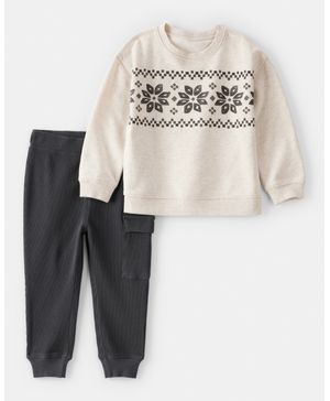 Conjunto De 2 Piezas Con Pantalón De Fair Isle Y Pantalón Carter's