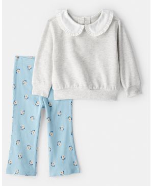 Conjunto De 2 Piezas Con Suéter Con Cuello Peter Pan Carter's