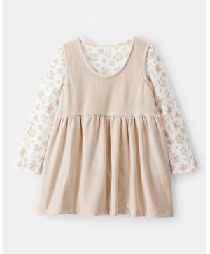 Conjunto De 2 Piezas Con Vestido De Terciopelo Floral Carter's
