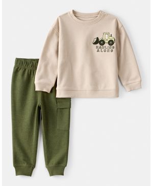 Conjunto De 2 Piezas Construction Con Sudadera Y Pantalón Carter's