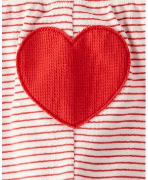 Conjunto De 2 Piezas De San Valentín Con Pañalero A Rayas Carter's