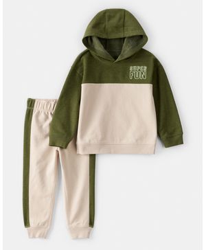 Conjunto De 2 Piezas De Sudadera Con Capucha De Bloques Carter's