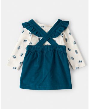 Conjunto De 3 Piezas Con Vestido De Pana De Manga Larga Carter's