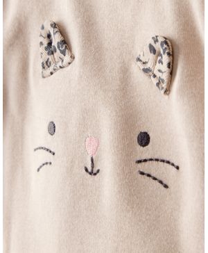 Conjunto De 3 Piezas De Pañalero De Guepardo Con Manga Larga Carter's