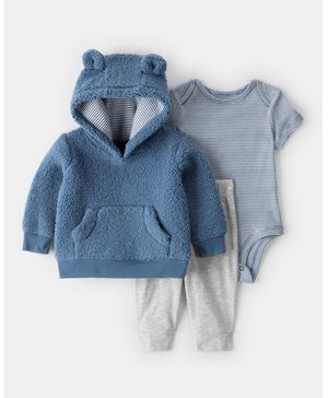 Conjunto De 3 Piezas De Pañalero De Sherpa Y Oso Carter's