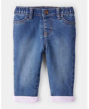 Jeans De Mezclilla De Lavado Medio Navideños Oshkosh B'Gosh