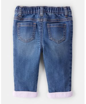 Jeans De Mezclilla De Lavado Medio Navideños Oshkosh B'Gosh