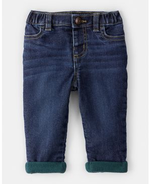 Jeans De Mezclilla De Lavado Oscuro Navideños Oshkosh B'Gosh