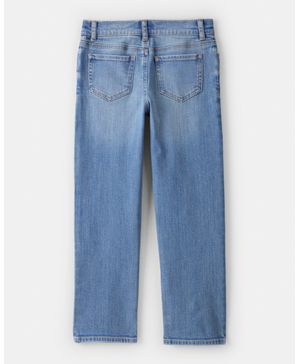 Jeans De Mezclilla Recto Con Botones Al Frente En Azul Oshkosh B'Gosh