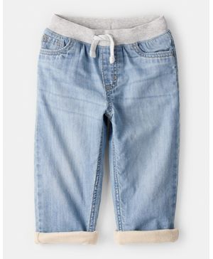 Jeans De Mezclilla Recto De Lavado Ligero Con Forro Oshkosh B'Gosh