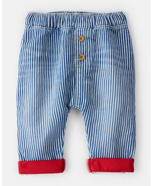 Jeans Hickory  A Rayas Con Oso En Azul Oshkosh B'Gosh