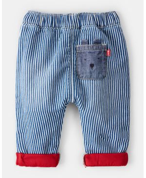 Jeans Hickory  A Rayas Con Oso En Azul Oshkosh B'Gosh