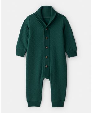 Jumpsuit Acolchado De Manga Larga En Verde Carter's