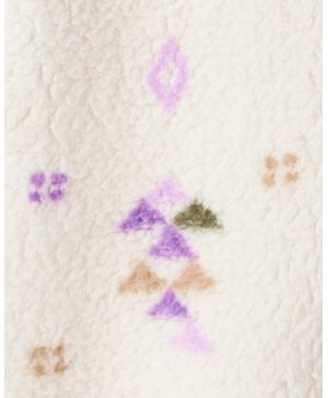 Jumpsuit De Sherpa De Manga Larga Estampado Aztec Carter's