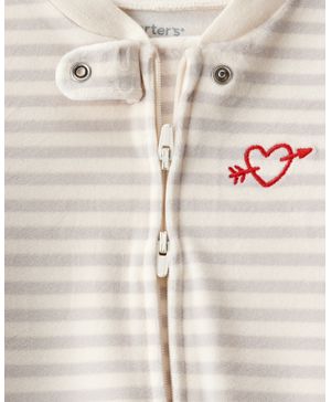 Mameluco De San Valentín De Dreamplush Con Cierre Carter's