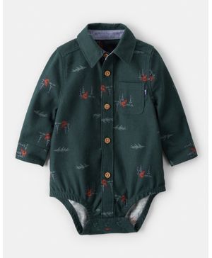 Pañalero Con Botones Y Zorrito Del Bosque Navideño Oshkosh B'Gosh