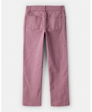 Pantalón Recto Con Botones Al Frente En Morado Oshkosh B'Gosh
