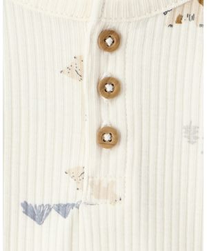 Paquete De 3 Pañaleros De Manga Larga De Elefantes Carter's