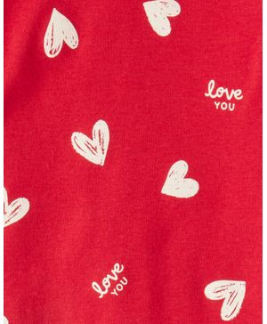 Pijama 2 Piezas 100% Algodón Con Corazones De San Valentín Carter's