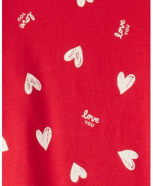 Pijama De 2 Piezas Con Corazoncitos De San Valentín Carter's