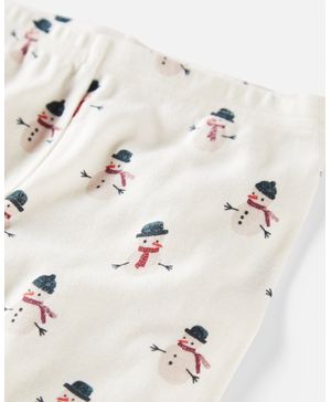 Pijama De 2 Piezas De Muñecos De Nieve Navideña Carter's Little Planet