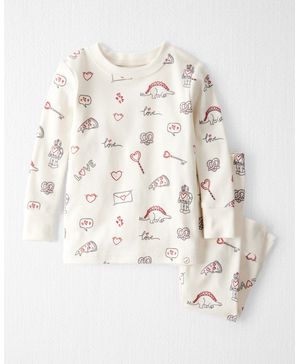 Pijama De 2 Piezas De Algodón Orgánico"Little Loves" Carter's Little Planet