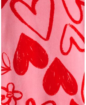 Pijama De 2 Piezas Dreamplush De Ajuste Ceñido Con Corazones Carter's