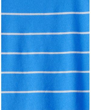 Playera De Manga Larga A Rayas En Azul Carter's