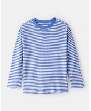 Playera Térmica A Rayas De Manga Larga En Azul Oshkosh B'Gosh
