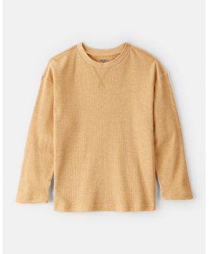 Playera Térmica Sólida De Manga Larga En Amarillo Oshkosh B'Gosh