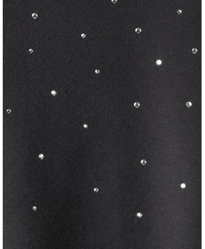 Sudadera De Cuello Redondo Con Pedrería En Negro Oshkosh B'Gosh