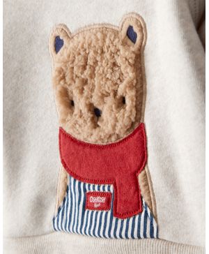 Sudadera De Cuello Redondo Polar Y Manga Larga Con Oso Oshkosh B'Gosh