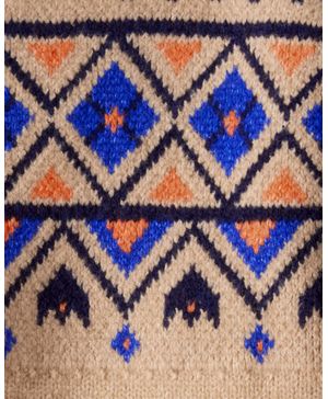 Suéter Con Estampado De Fair Isle En Marrón Carter's