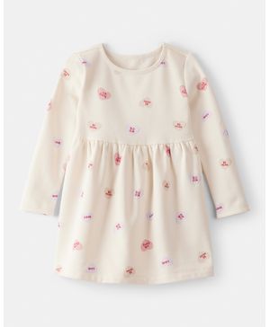 Vestido Con Corazoncitos De San Valentín En Marfil Carter's