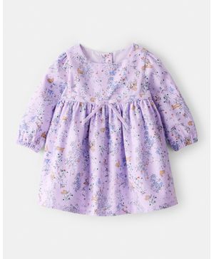 Vestido Floral Con Conejitos Navideño Oshkosh B'Gosh