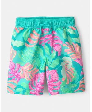 Short Para Nadar Con Cintura Elástica Y Estampado Tropical Carter's