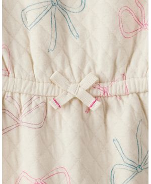 Jumpsuit Manga Larga Estampado De Moño Carter's