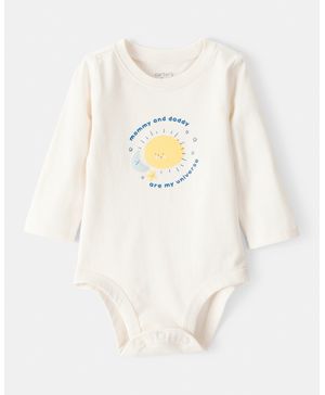 Pañalero Algodón Manga Larga "Mommy & Daddy" Carter's