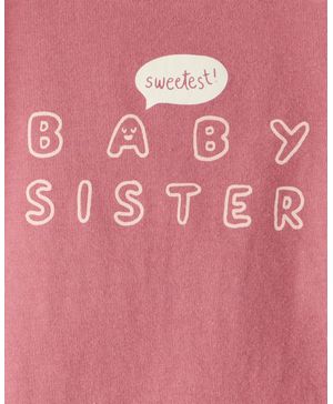 Pañalero Algodón Manga Larga Sweetest Baby Brother Carter's