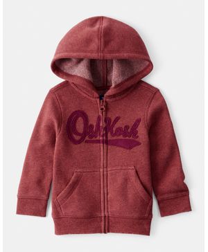 Chamarra Con Cierre Con Logo Oshkosh Para Niños  Roja Oshkosh B'Gosh
