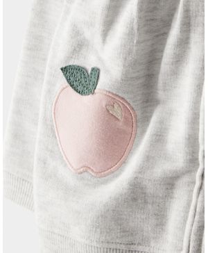 Conjunto De 3 Piezas De Chamarra, Pañalero Y Pantalón Con Manzana Carter's