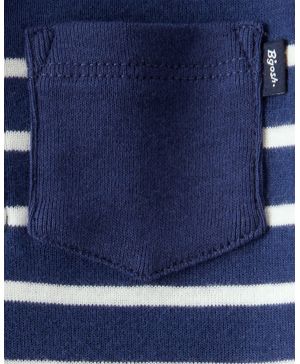 Pañalero De Manga Larga A Rayas  Azul Marino Oshkosh B'Gosh