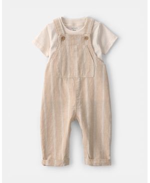 Conjunto De 2 Piezas Con Overol A Rayas Carter's