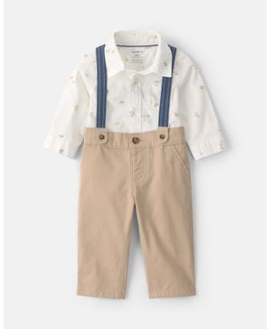 Conjunto De 2 Piezas Con Pañalero Y Pantalón Conejo Carter's