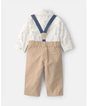 Conjunto De 2 Piezas Con Pañalero Y Pantalón Conejo Carter's