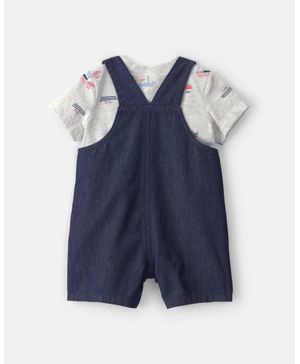 Conjunto De 2 Piezas Con Romper De Barquitos Carter's