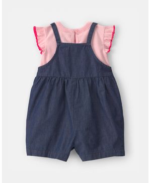 Conjunto De 2 Piezas Con Romper De Chambray Carter's