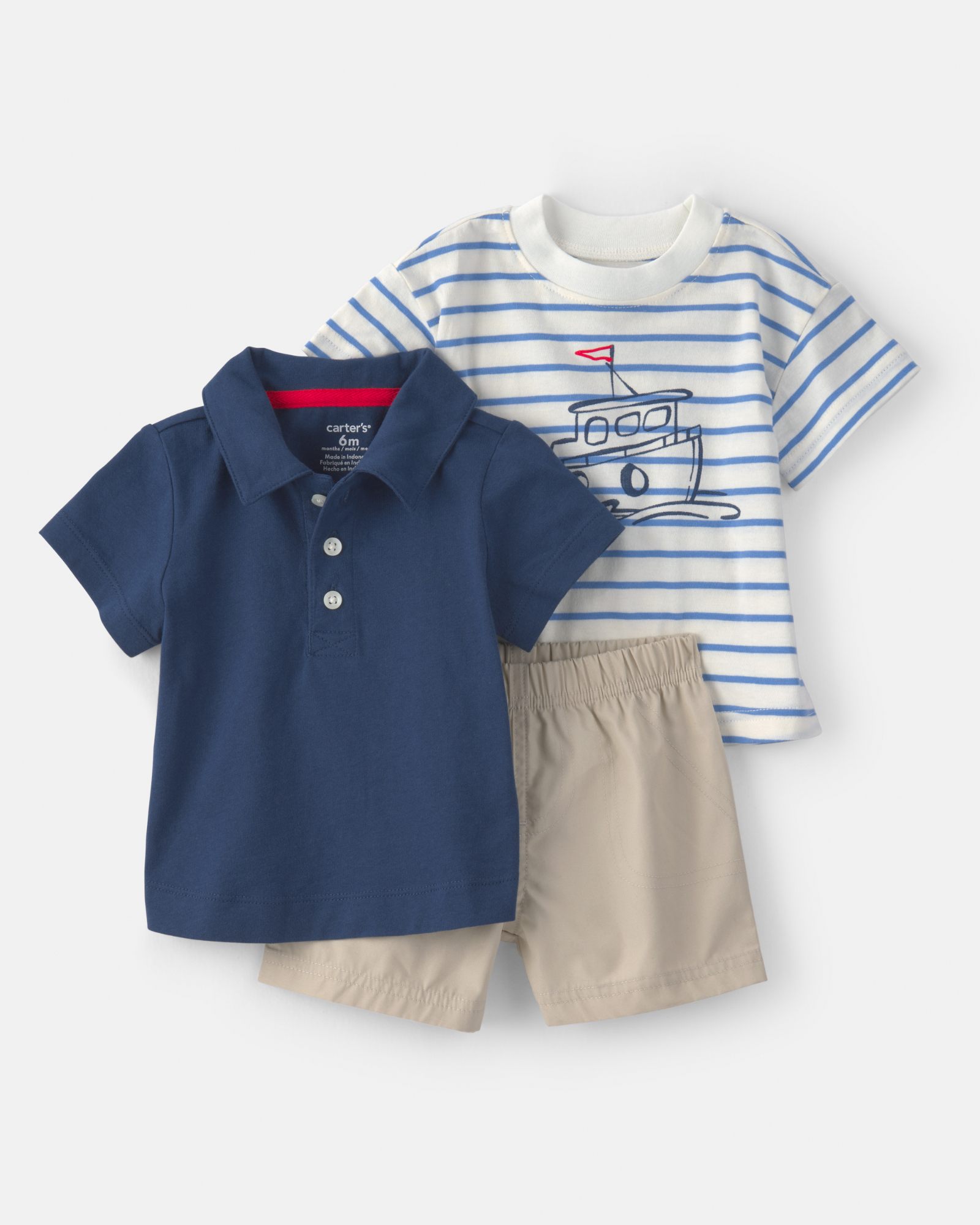Conjunto De 3 Prendas - 3m - BEBÉ NIÑO - Carter